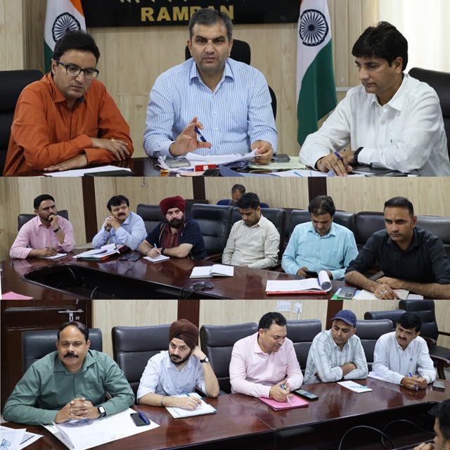 'DC Ramban directs ACR, all SDM/Tehsildars to ensure completion of DCS across the district within prescribed timeline'